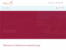 Tablet Screenshot of lifeservicesassistedliving.com